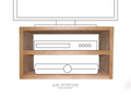 Solid Oak media tv unit