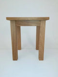 Solid oak wood UK handmade side bedside end plant small table New