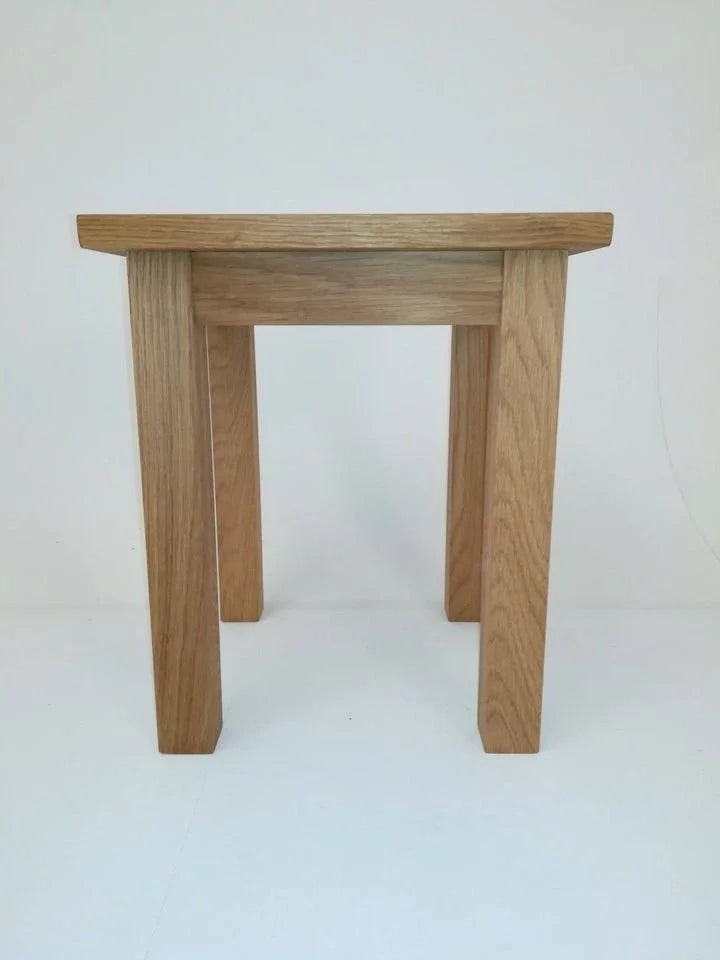 Solid oak wood UK handmade side bedside end plant small table New
