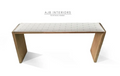 Solid oak bench