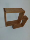 Solid oak shelving unit display handmade Shelves bookcase Brand new