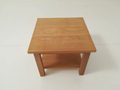 solid oak chunky hand made coffee side lamp table make custom made