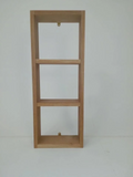 Solid oak wall shelf unit handmade furniture shelving bookcase shelves