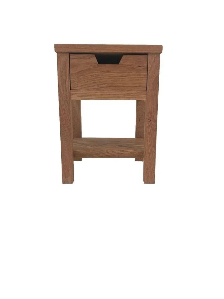 Bedside table made in solid oak