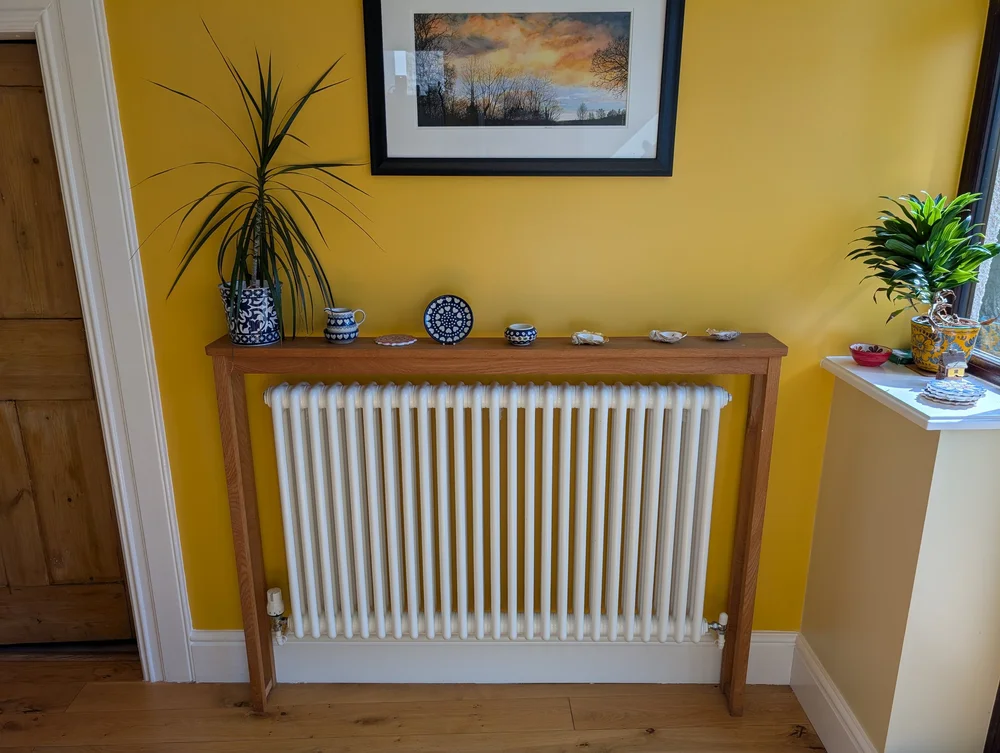 Radiator Table in solid Oak