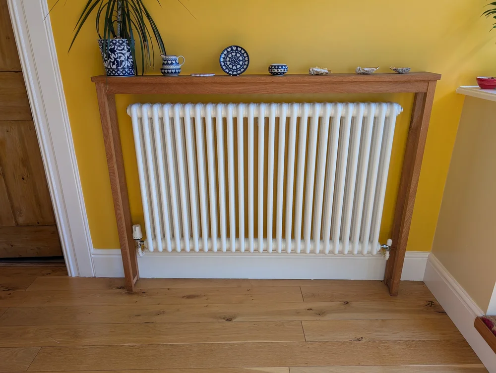 Radiator Table in solid Oak